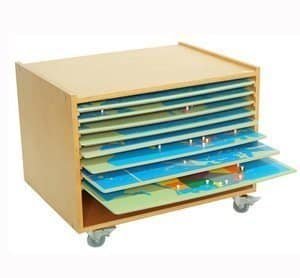 Montessori Gography Cabinet
