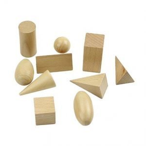 Mini Geometry Solids - Natural Wood