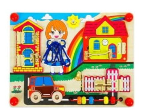 Activity Busy Board Girl – Locks and Latches