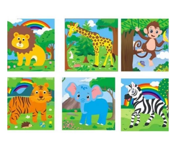 3D Wooden Block Puzzle - Wild Animal Collection - Full collection