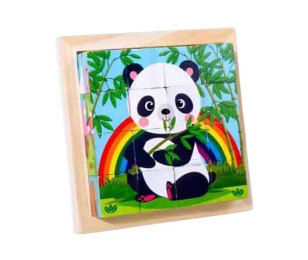 3D Wooden Block Puzzle - Wild Animals
