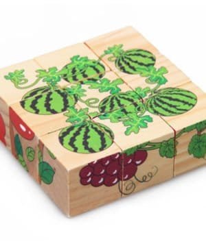 3D Wooden Block Puzzle - Fruits