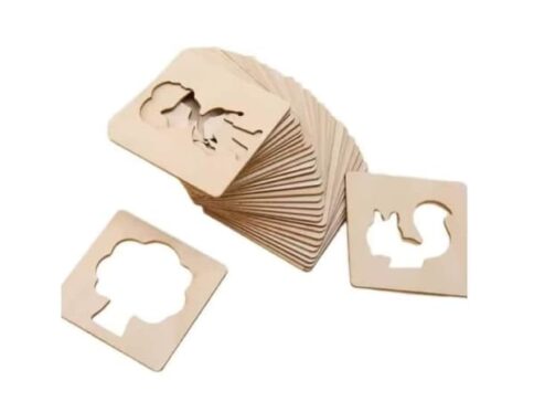 Fun Shapes Wooden Stencils – Pack of 10