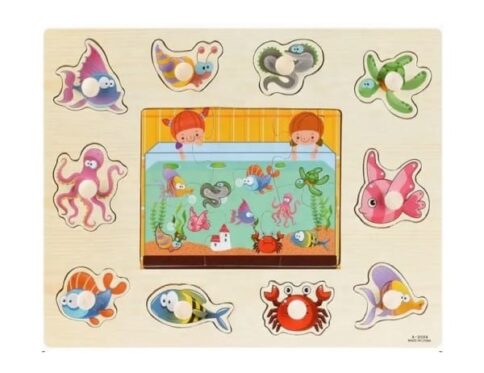 Peg Knob Jigsaw - Under the sea