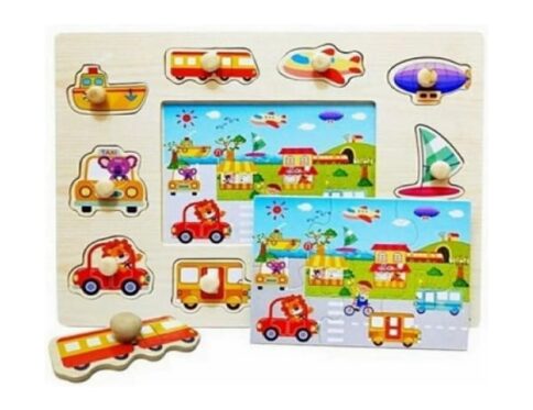 Peg Knob Jigsaw - Transport Collection