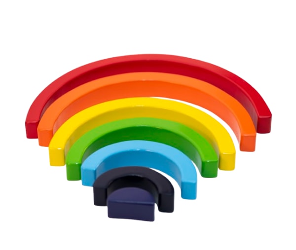 Rainbow Stacker – Pastel Shades Inner