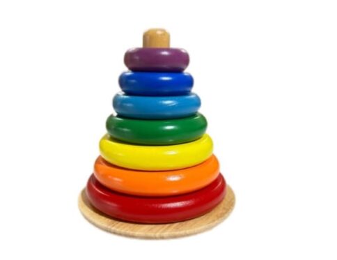 Wooden Ring Tower – 7 Colours