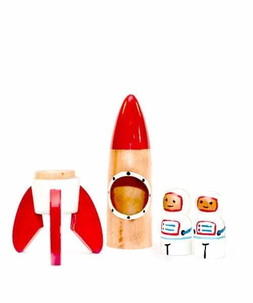 Spacement and Rocket Wooden Toys - Made in Sri Lanka