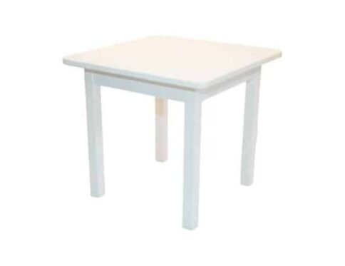 Nursery Table - White 24inch by 24inch - White