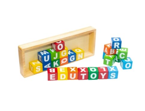 Wooden Alphabet Blocks Upper Case- Early Learning Educational Toys