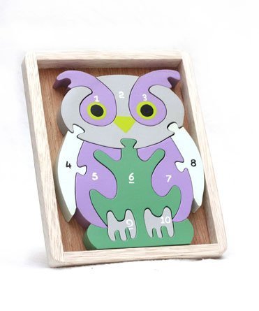 Owl Puzzle - 10 Wooden Puzzle