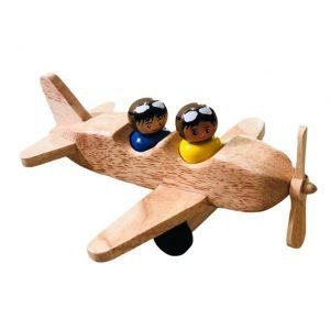 Aeroplane with Pilots - Wood Finish