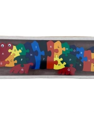 Jigsaw Puzzle Crocodile - Alphabet A - Z Upper Case