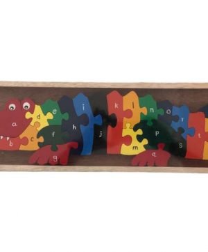 Jigsaw Puzzle Crocodile - Alphabet A - Z Lower Case