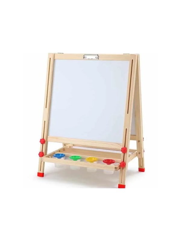 Black and White Board Easel With Accessories