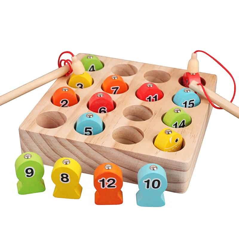 Number Fishing Game - Wooden Educational Toy - Teaching Aid