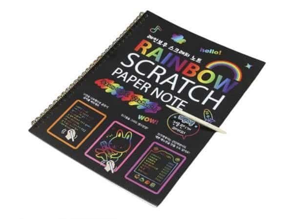 Rainbow scratch pads - arts and craft toys