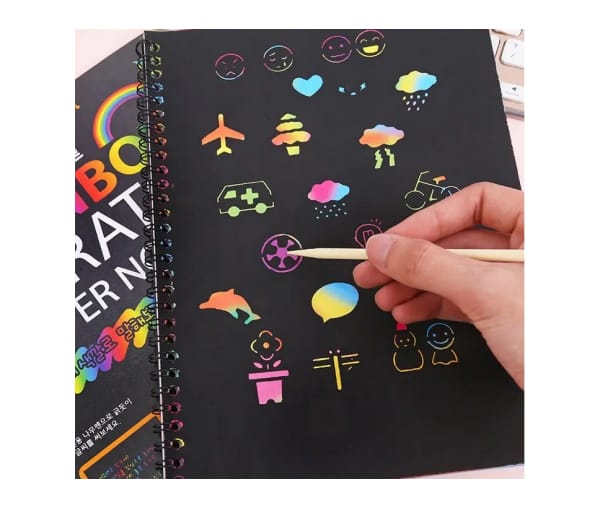 Rainbow Scratch Pad Book