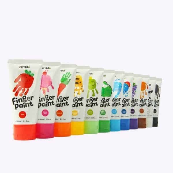 Non Toxic Finger Paint - 12 Colours