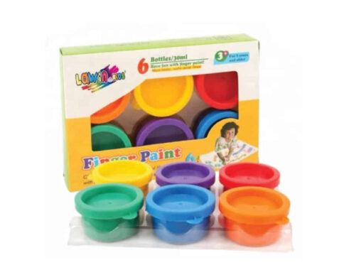 Finger Paints Kit 6 Colors - Non-Toxic