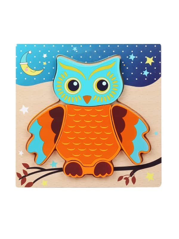 Toddler Puzzle - Owl Educational Toy