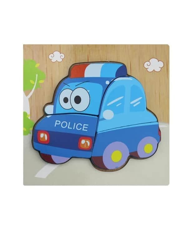 Toddler Puzzle - Police Car Educational Toy