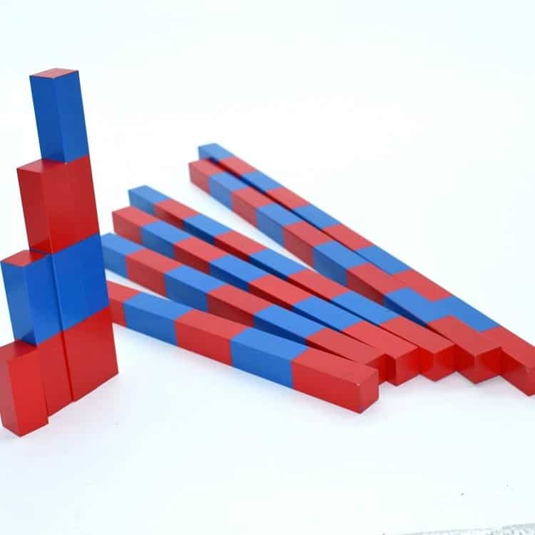 Number Rods - Montessori Material