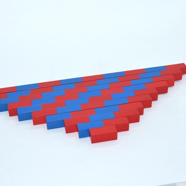 Number Rods for Montessori